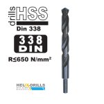 HELIX Τρυπάνια σιδήρου τορνιρισμένα HSS DIN 338 - 20.0MM - Μέγεθος