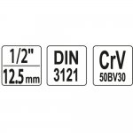 ΥΑΤΟ Kαρυδάκι πολύσφηνο 1/2 - 18.0MM - Διάμετρος