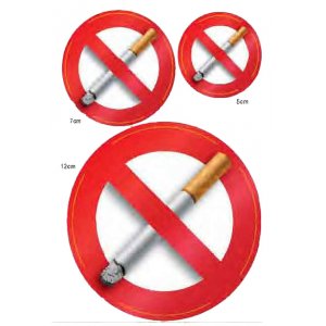 Αυτοκόλλητη καρτέλα πληροφόρησης «NO SMOKING» 3 τεμ Πινακίδες Σήμανσης & Πληροφόρησης