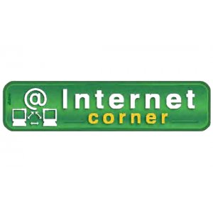 Αυτοκόλλητη πινακίδα πληροφόρησης «INTERNET» Πινακίδες Σήμανσης & Πληροφόρησης