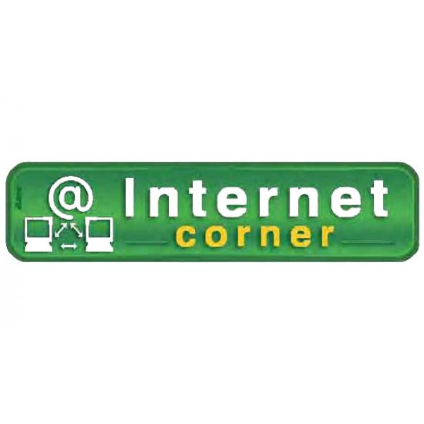 Αυτοκόλλητη πινακίδα πληροφόρησης «INTERNET» Πινακίδες Σήμανσης & Πληροφόρησης