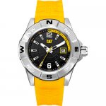 Ρολόι ανδρικό NORTH Black/Yellow - Yellow silicone AF.141.27.137 CAT® WATCHES