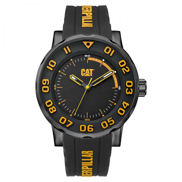 Ρολόι ανδρικό BOLD Black/Yellow/Black case - Black/Yellow silicone NM.161.21.117 CAT® WATCHES