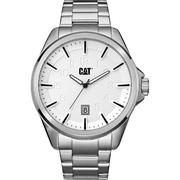 Ρολόι ανδρικό SLATE Silver - Stainless steel  NO.141.11.211 CAT® WATCHES | Ρολόγια Cat® Watches | karaiskostools.gr