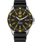 Ρολόι ανδρικό STEER Black/Yellow - Black silicone PX.141.12.137 CAT® WATCHES
