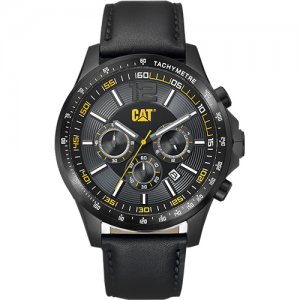 Ρολόι ανδρικό BOSTON Black - Black Leather AD.163.34.131 CAT® WATCHES | Ρολόγια Cat® Watches | karaiskostools.gr