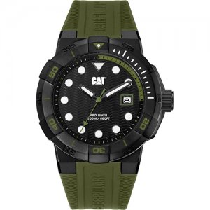 Ρολόι ανδρικό SHOCKDIVER Black/Military Green - Military Green silicone SI.161.23.123 CAT® WATCHES | Ρολόγια Cat® Watches | karaiskostools.gr