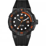 Ρολόι ανδρικό SHOCKDIVER Black/Orange - Black silicone SI.161.21.124 CAT® WATCHES | Ρολόγια Cat® Watches | karaiskostools.gr