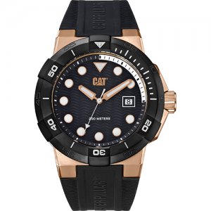 Ρολόι ανδρικό SHOCKDIVER Black/Rose Gold - Black silicone SI.191.21.129 CAT® WATCHES | Ρολόγια Cat® Watches | karaiskostools.gr