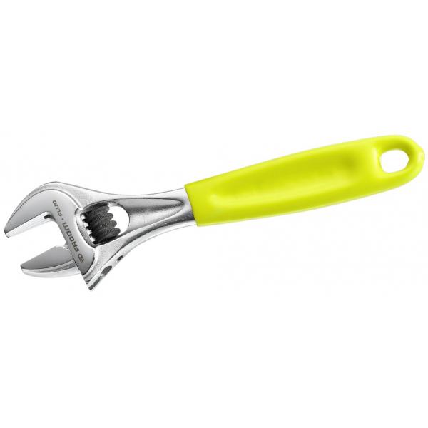 FACOM 113A.10CF CHROMED ADJUSTABLE WRENCH FLUO
