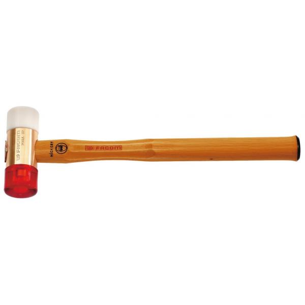 FACOM 207A.40CB ADAPTABLE-TIP MALLET RED/WHITE TIP