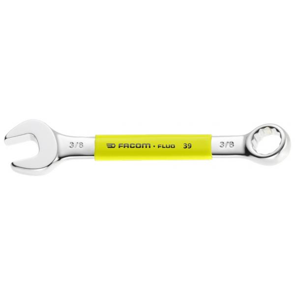 FACOM 39.1/4F SHORT COMB WRENCH 1/4 FLUO