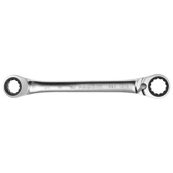 FACOM 65.3/4X13/16 RATCHET RING WRENCH 12P 3/4X13/16
