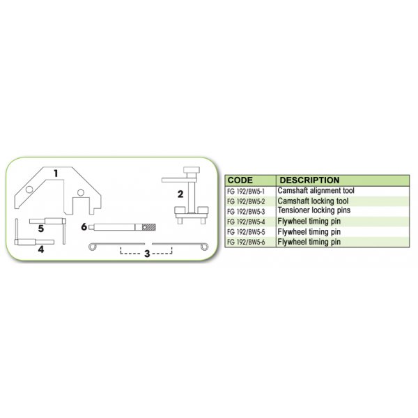 Ανταλλακτικό εργαλείο κασετίνας χρονισμού (FG 192/BW5) - FG 192/BW5-1 FASANO Tools