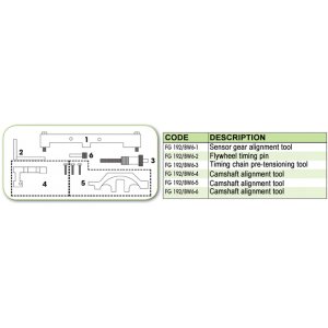 Ανταλλακτικό εργαλείο κασετίνας χρονισμού (FG 192/BW6) - FG 192/BW6-3 FASANO Tools