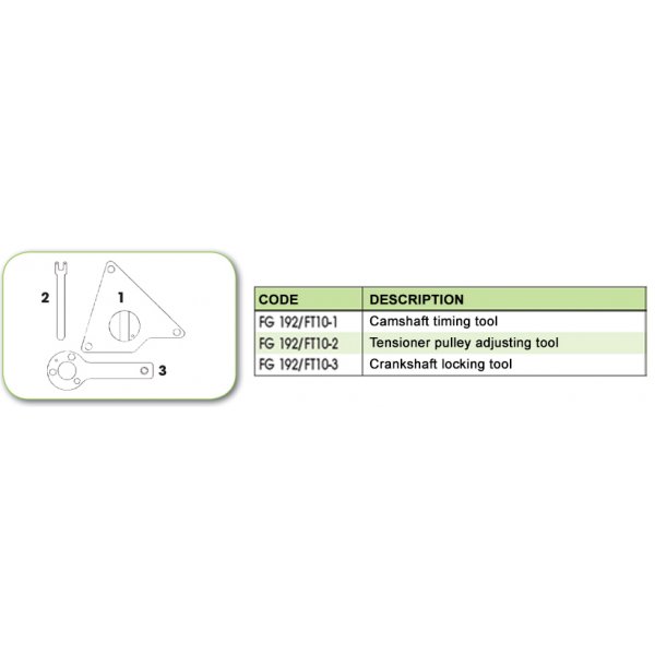 Ανταλλακτικό εργαλείο κασετίνας χρονισμού (FG 192/FT10) - FG 192/FT10-3 FASANO Tools