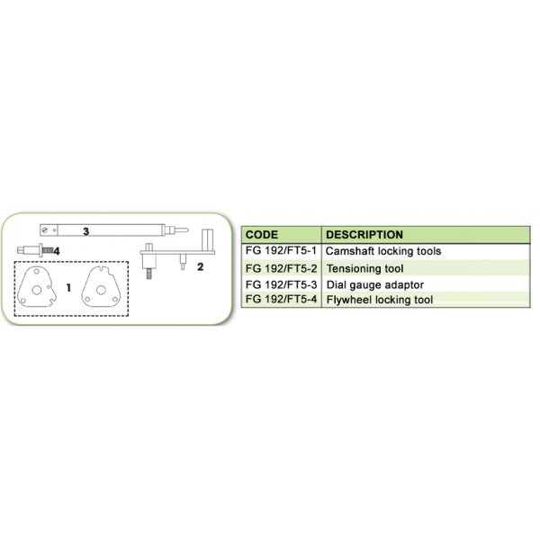 Ανταλλακτικό εργαλείο κασετίνας χρονισμού (FG 192/FT5) - FG 192/FT5-1 FASANO Tools