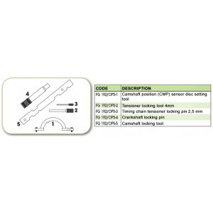 Ανταλλακτικό εργαλείο κασετίνας χρονισμού (FG 192/OP5) - FG 192/OP5-3 FASANO Tools