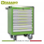 Εργαλειοφόρος 7 συρταριών με ανοξείδωτη επιφάνεια πράσινος FG 102V/7A FASANO Tools Εργαλειοφόροι