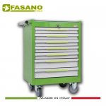 Εργαλειοφόρος 7 συρταριών με αντιολισθητική επιφάνεια πράσινος FG 102V/7G FASANO Tools 