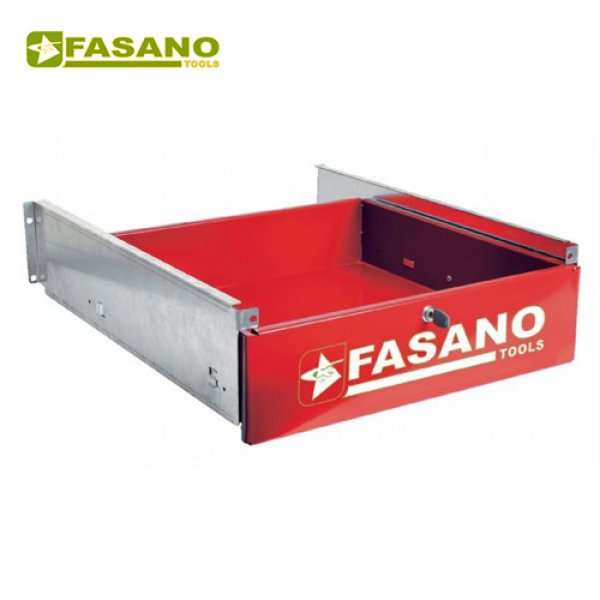 Συρτάρι πάγκου με κλειδαριά κόκκινο FG 129/CR FASANO Tools 
