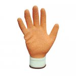 Γάντια Βαμβάκι/Λάτεξ πορτοκαλί μέγεθος 9