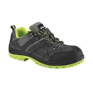 Παπούτσια S1P SRC γκρι/πράσινα SUEDE μέγεθος 40